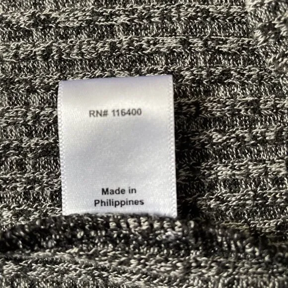 Lark and Ro Sweater Dress Knit Ribbed Short Sleeve Cowl Neck Large New w/o Tag - Picture 6 of 8